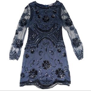 Fashion Nova Blue sequin Dress